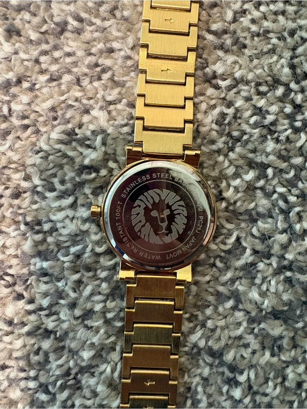 NWOT Anne Klein Women's Gold Tone Roman Numeral Watch